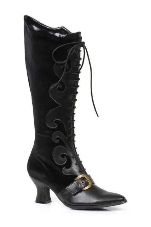 253-FAIN Costume Boot | Black Velvet