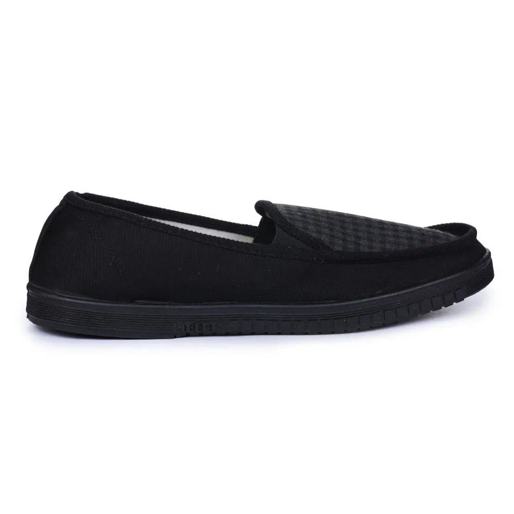 A-HA Black Casual Non Lacing Shoes For Men WALKER-E By Liberty