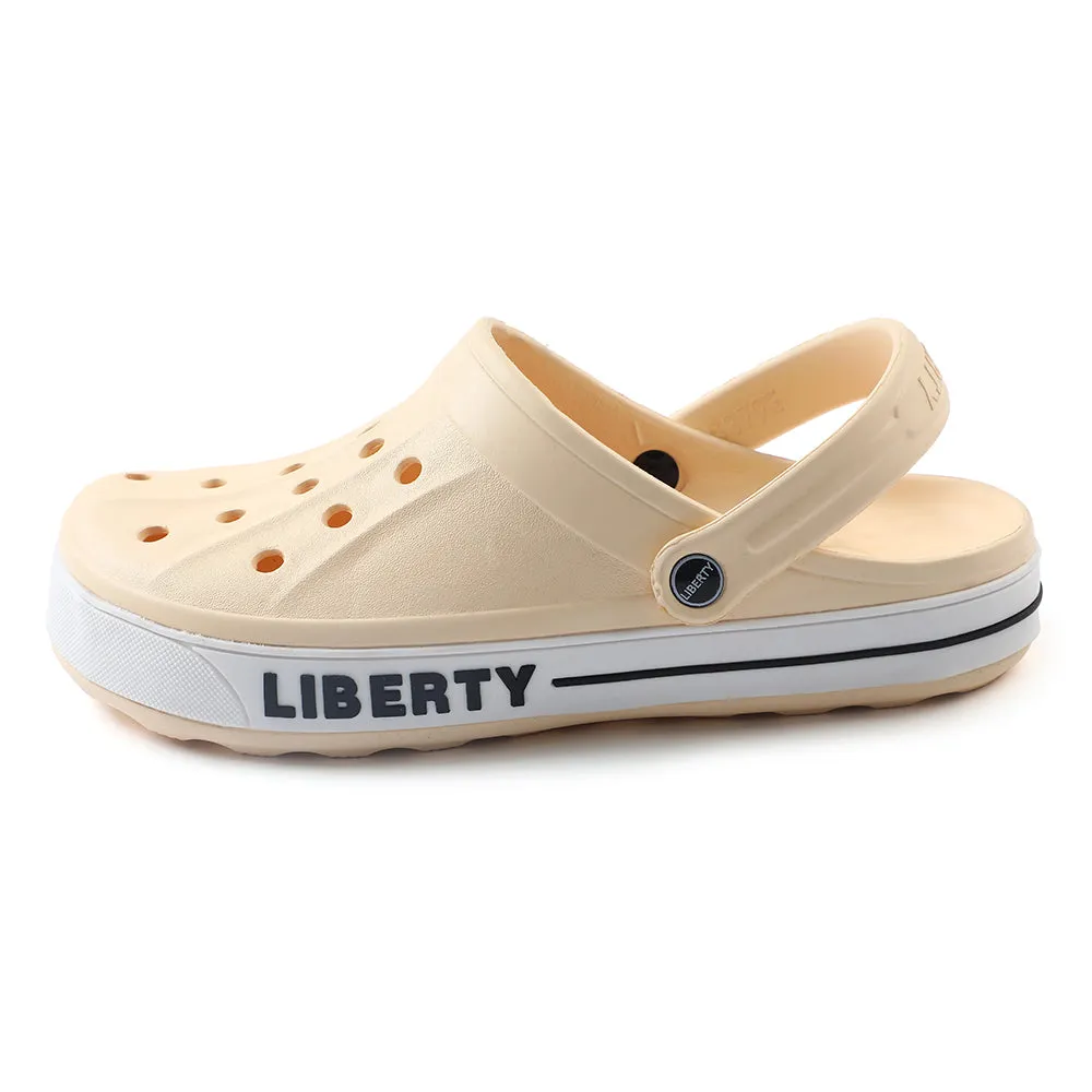 A-HA Khaki Casual Slip-on Clogs For Men LITEWALK By Liberty