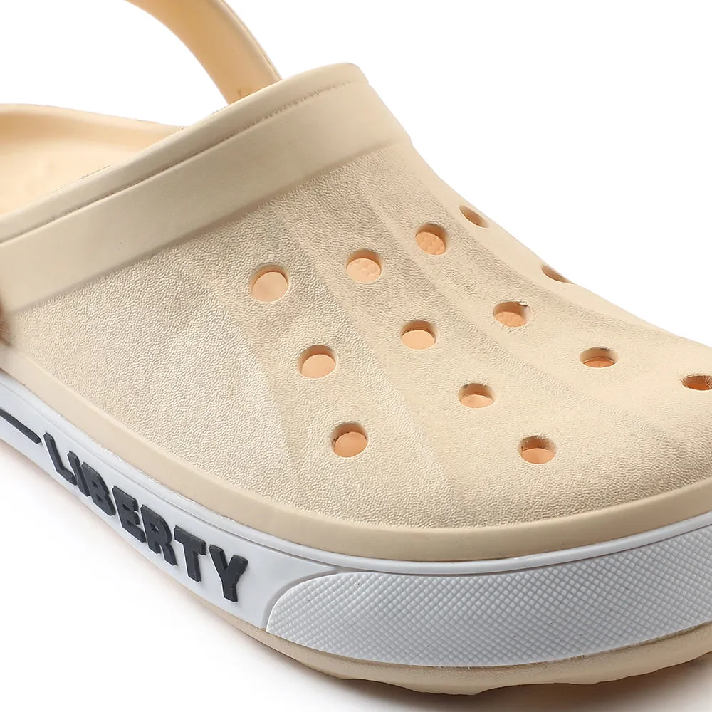A-HA Khaki Casual Slip-on Clogs For Men LITEWALK By Liberty