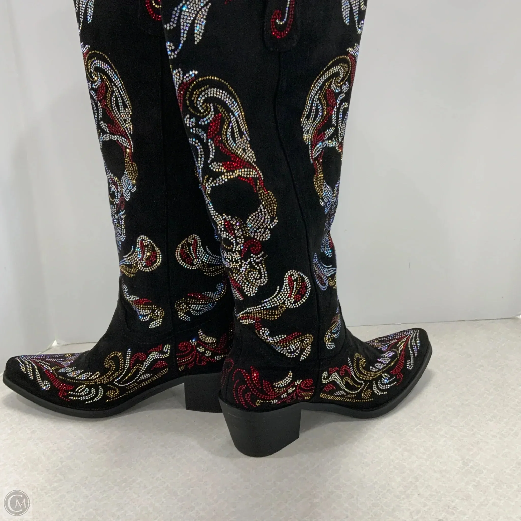 Boots Western By wet kiss  In Black, Size: 7