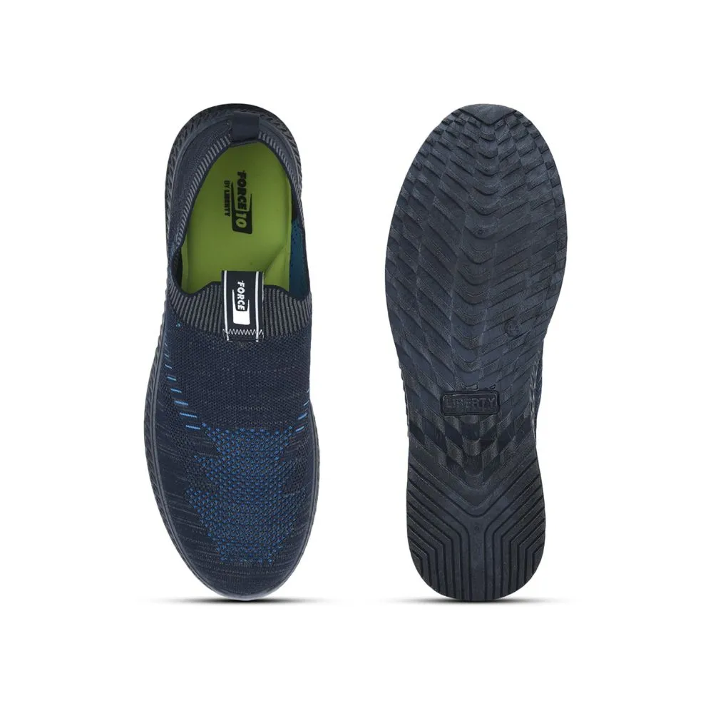 Force 10 Navy Blue Sports Non Lacing Shoe For Men ROKKY-1 By Liberty