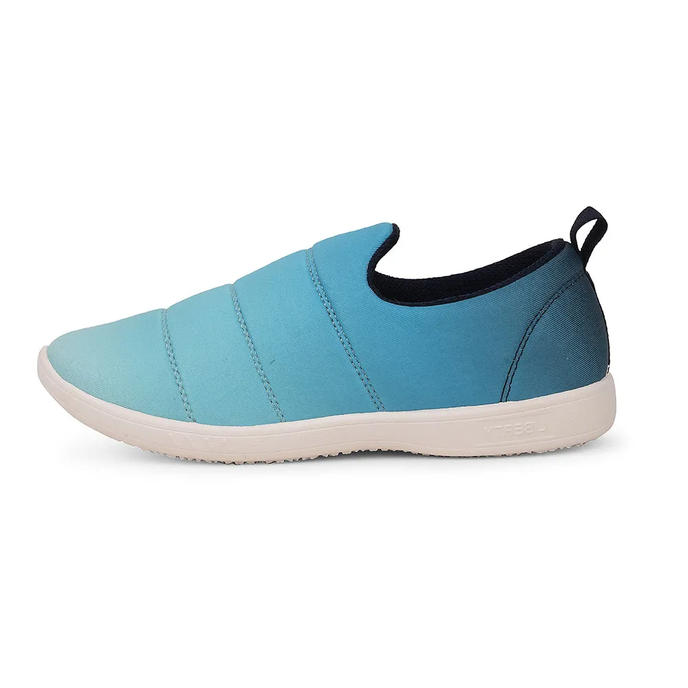 Force 10 Sea Green Casual Non Lacing Slip-on Shoes For Women HARVEY-50E By Liberty