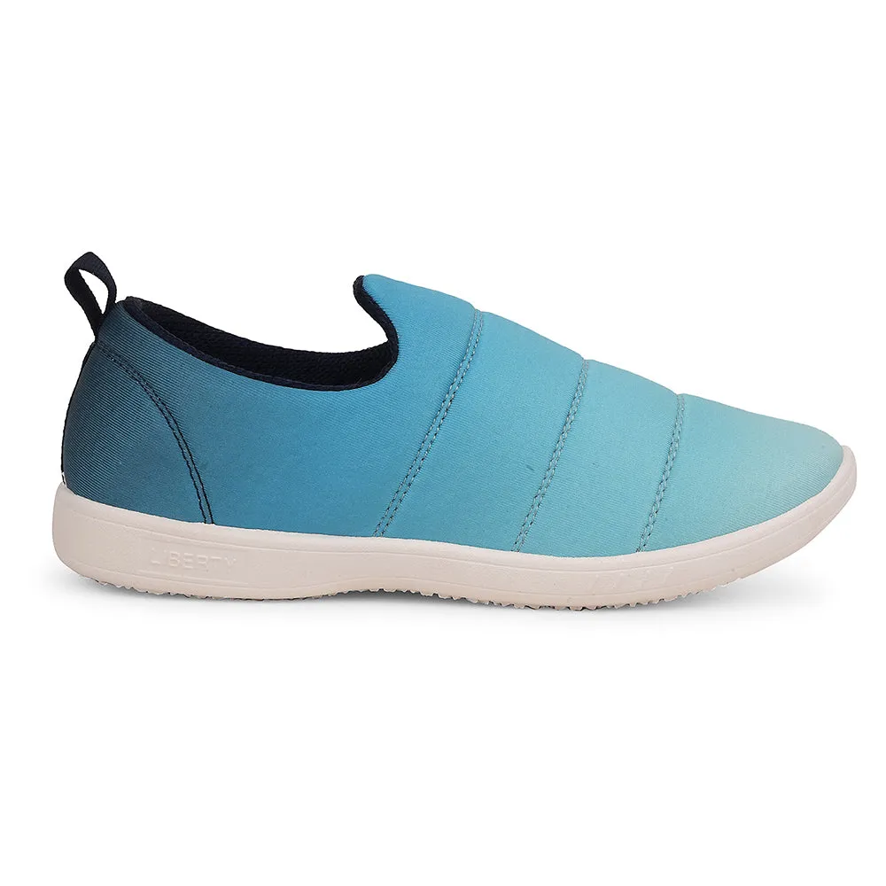 Force 10 Sea Green Casual Non Lacing Slip-on Shoes For Women HARVEY-50E By Liberty
