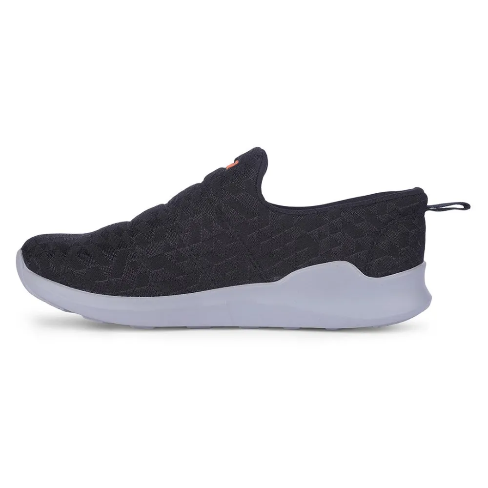 Leap7x Black Non Lacing Casual Shoes For Women AVILA-96 By Liberty