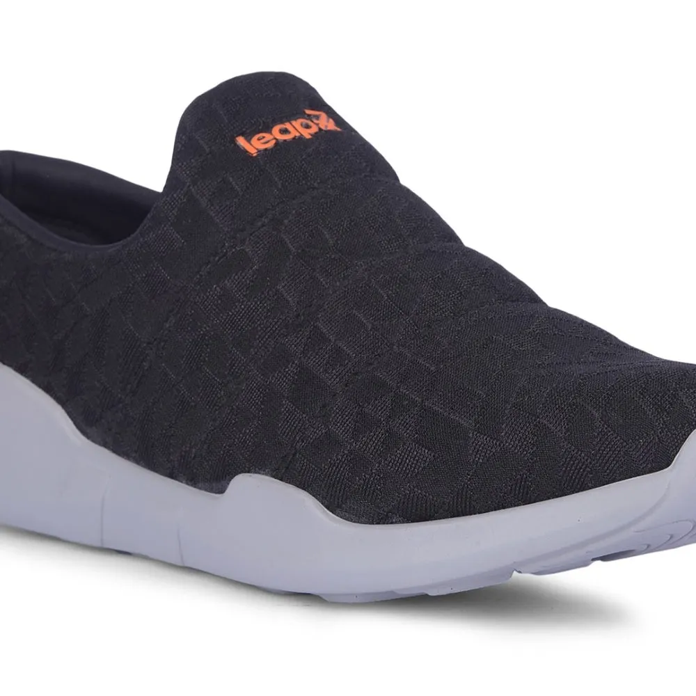 Leap7x Black Non Lacing Casual Shoes For Women AVILA-96 By Liberty