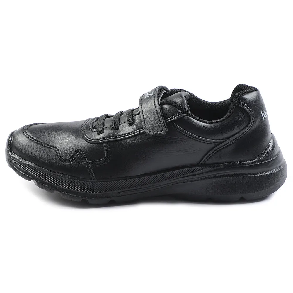 Leap7x Black Velcro Uniform School Shoes For Kids SCHLPRO-3 By Liberty