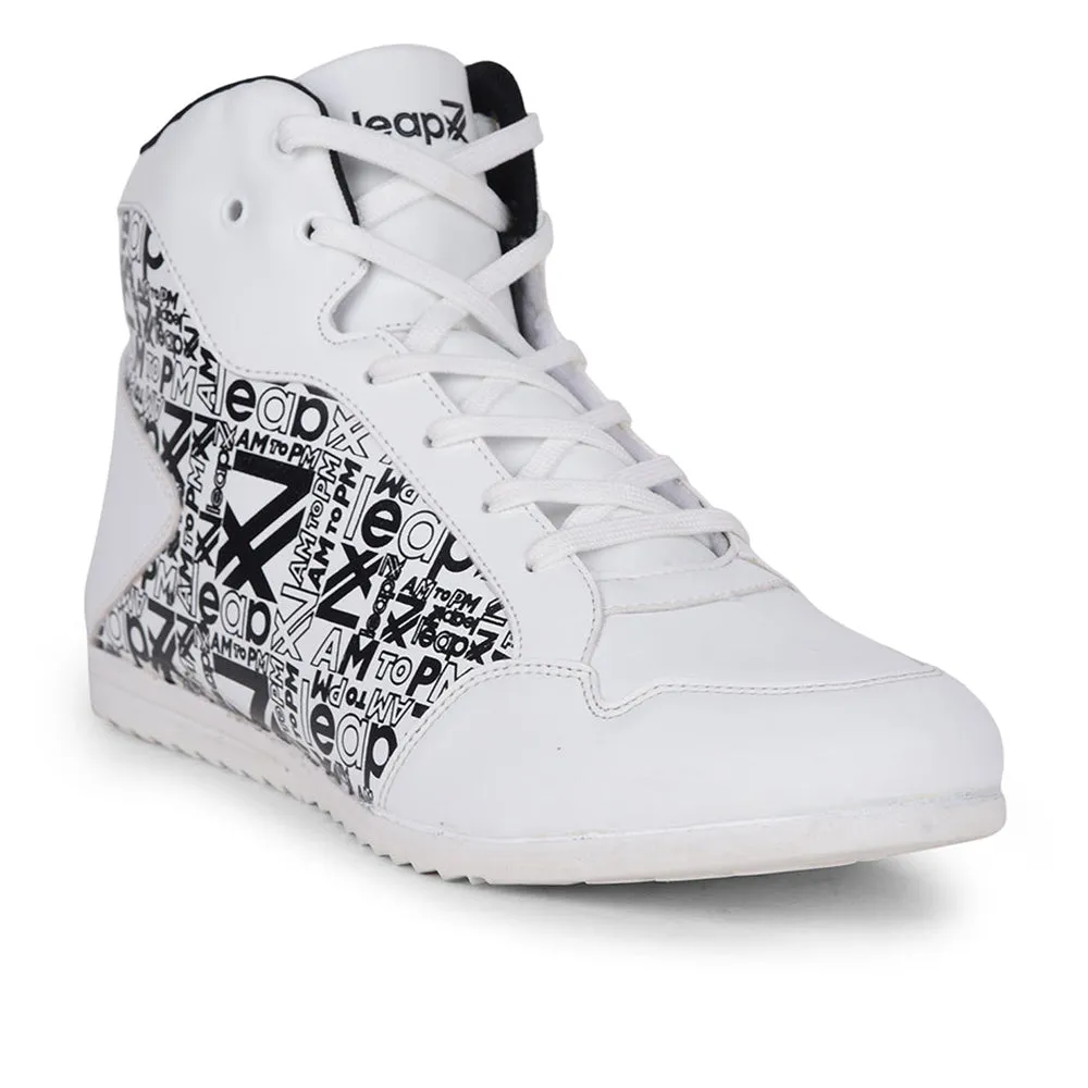 Leap7x Casual White Lacing Sneakers DUCANI-3E By Liberty