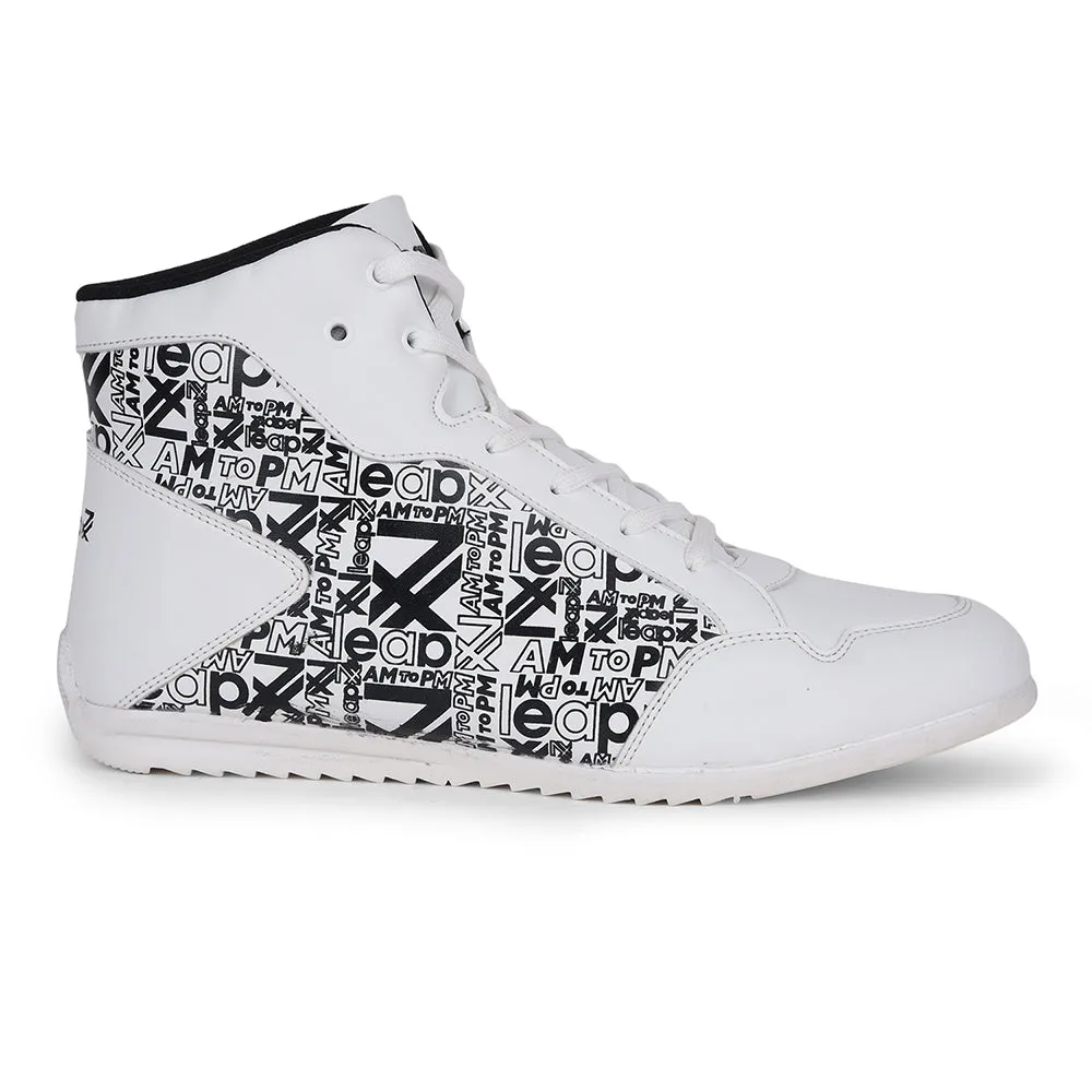 Leap7x Casual White Lacing Sneakers DUCANI-3E By Liberty