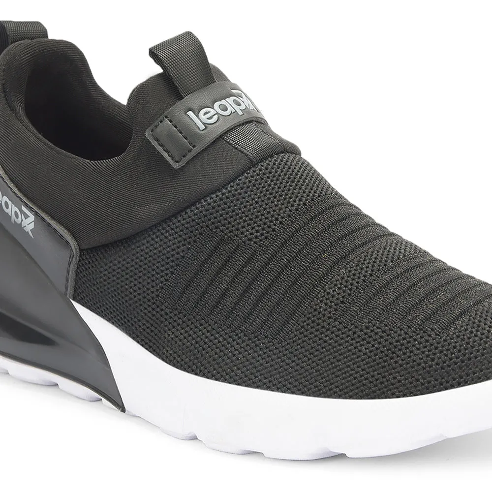 Leap7x Non Lacing Black Casual Slip on Shoes For Women TRISK-01 By Liberty