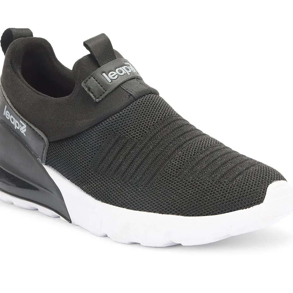 Leap7x Non Lacing Black Casual Slip on Shoes For Women TRISK-01 By Liberty