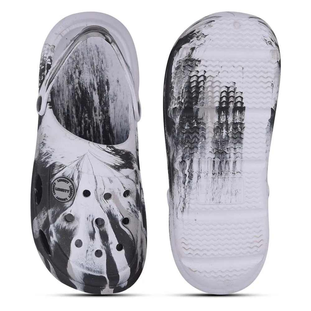 Lucy & Luke Black Slingback Clogs For Kids ALEX-02E By Liberty