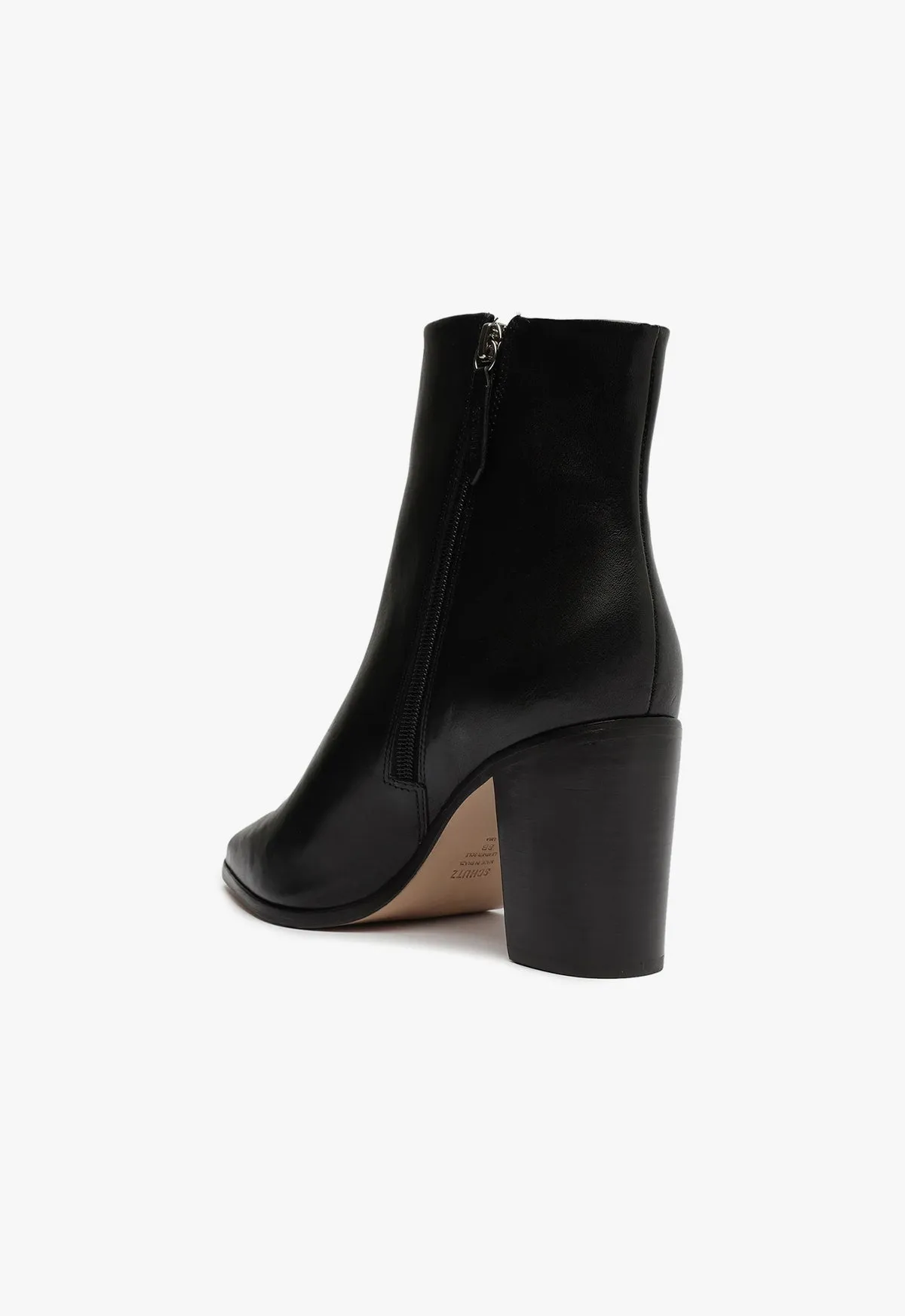 Magali Block Leather Bootie