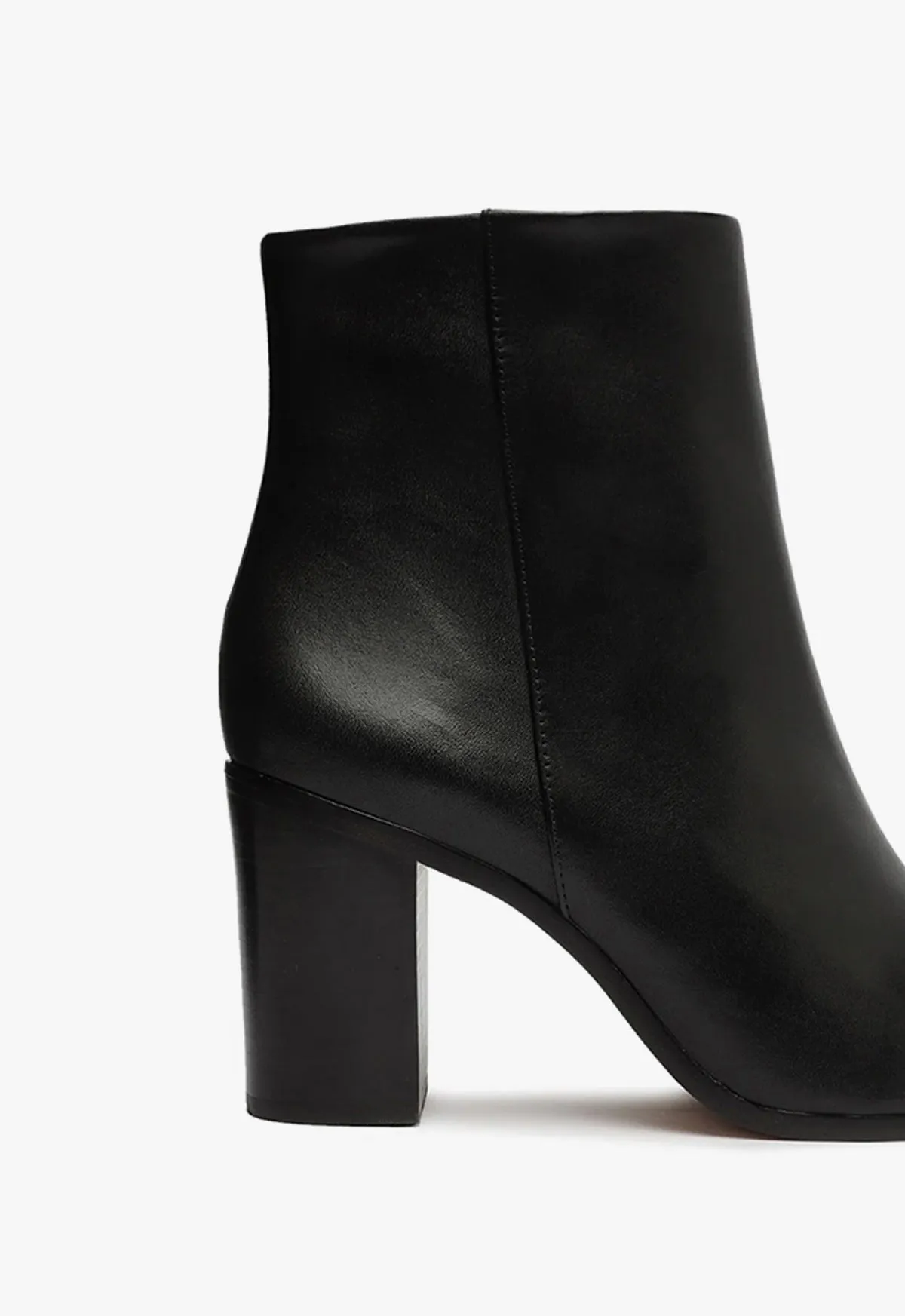 Magali Block Leather Bootie