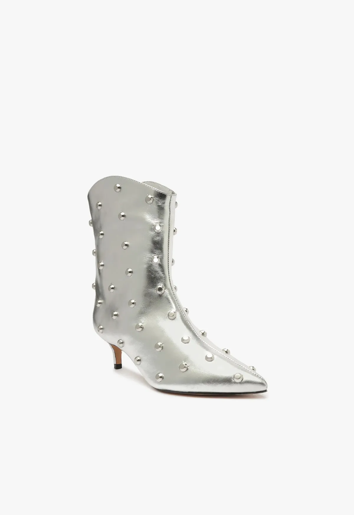 Maryann Metallic Leather Bootie
