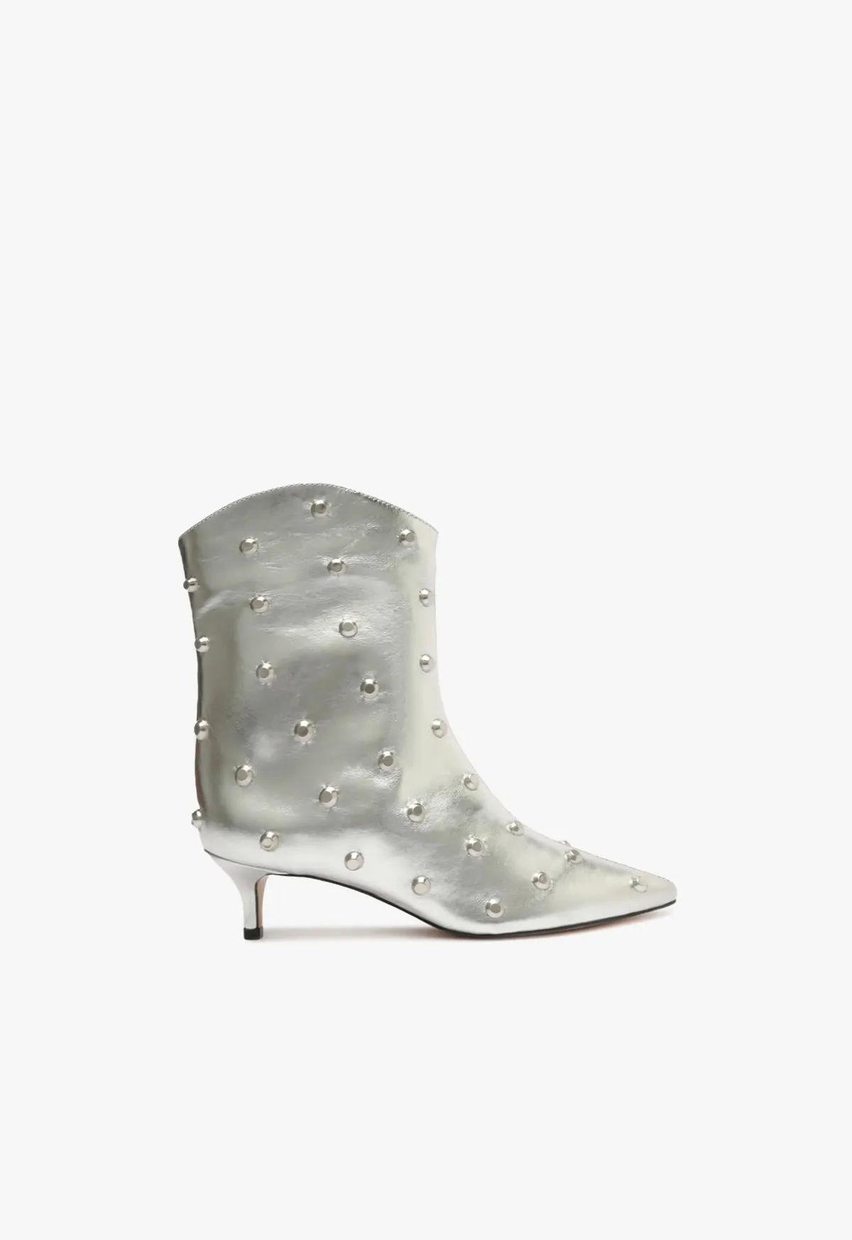 Maryann Metallic Leather Bootie
