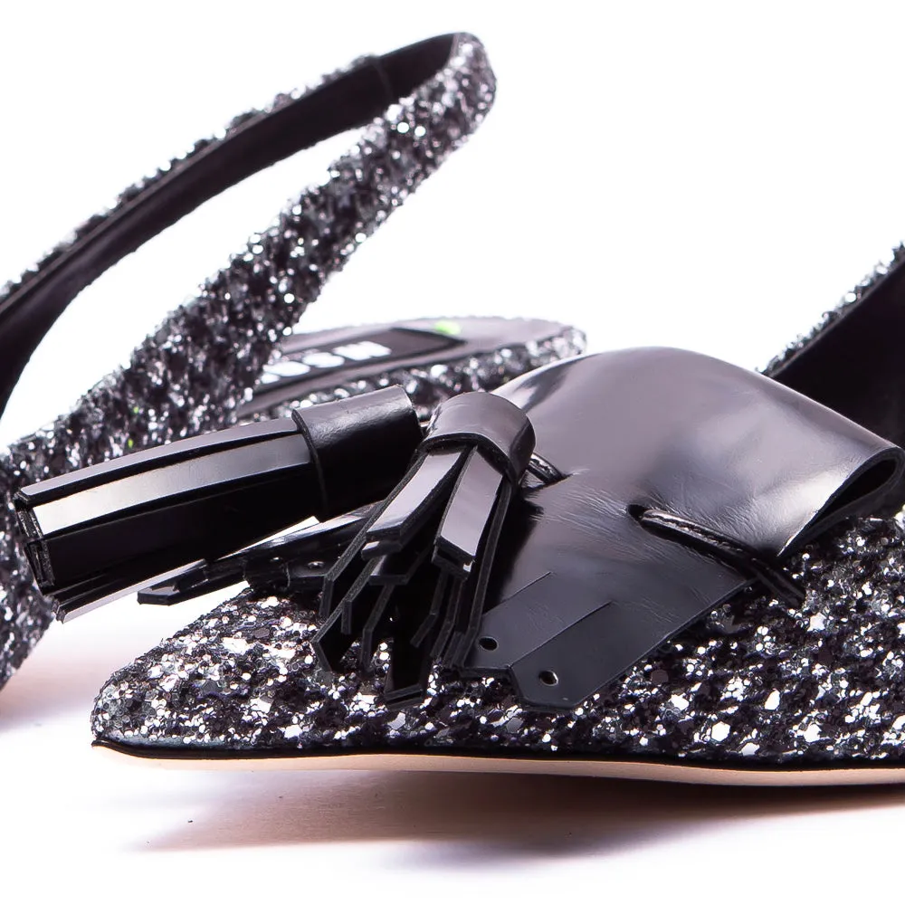 Msgm Iconic Heels Black/White
