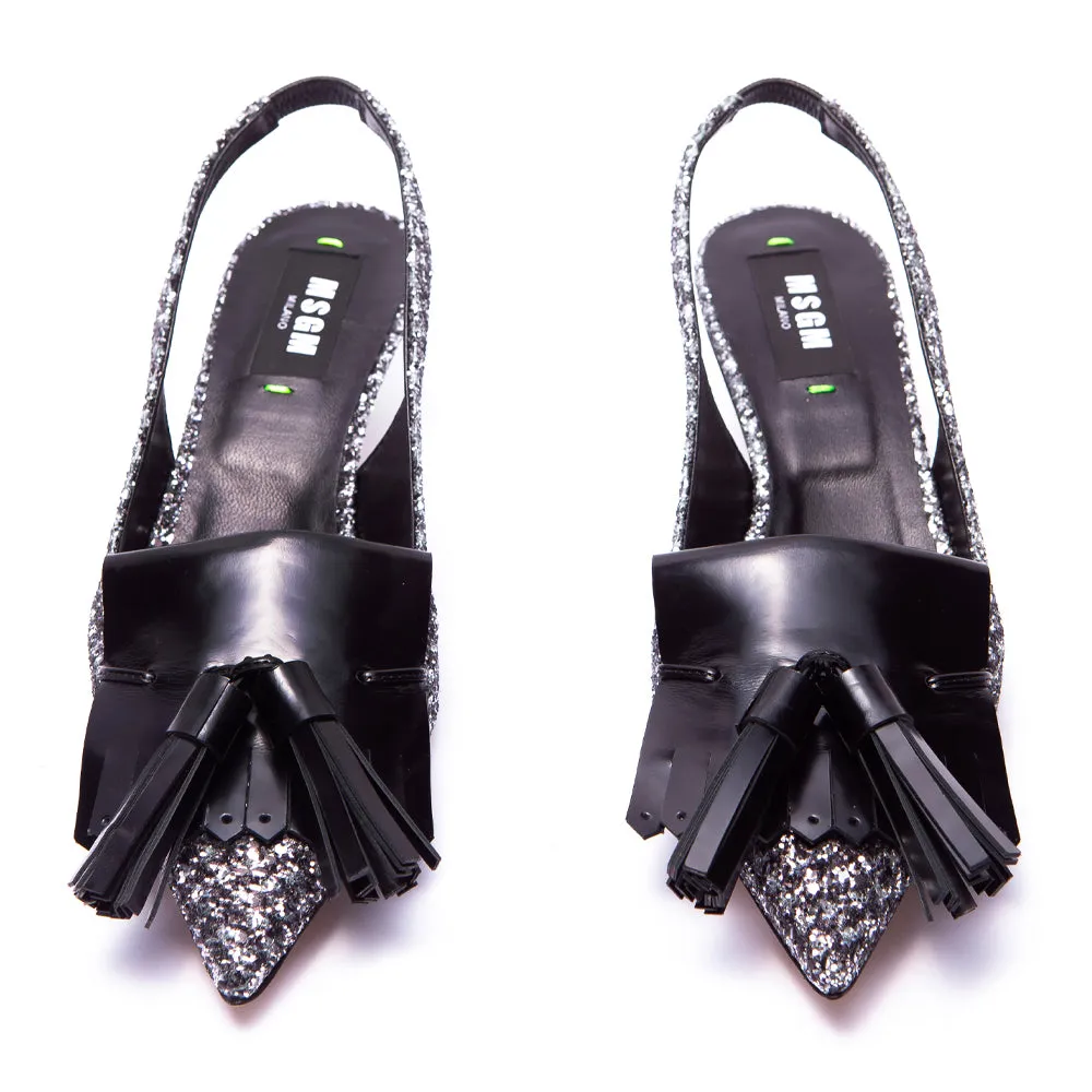 Msgm Iconic Heels Black/White