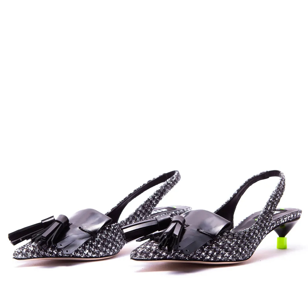 Msgm Iconic Heels Black/White