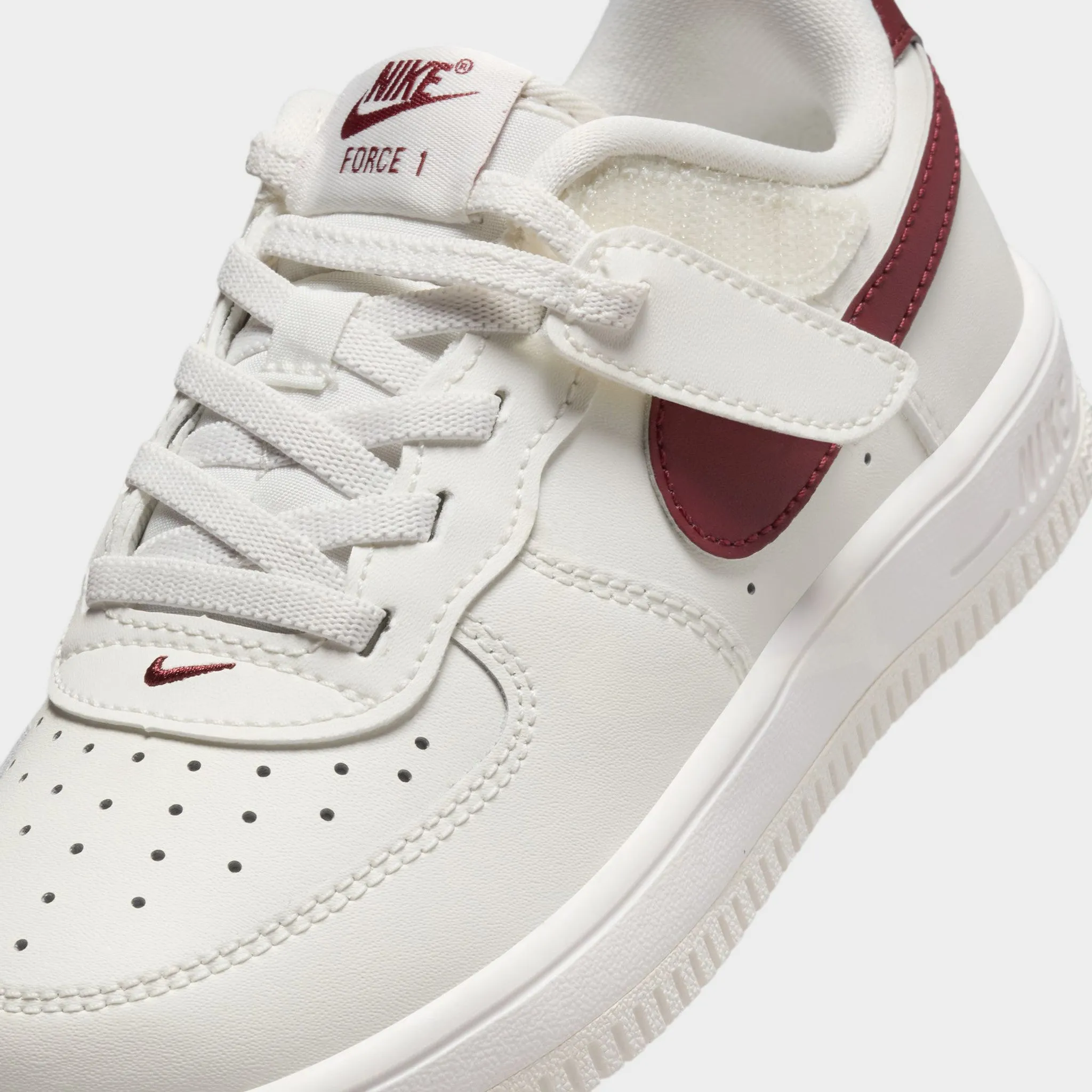 Nike Air Force 1 Low EasyOn PS Sail / Dark Team Red