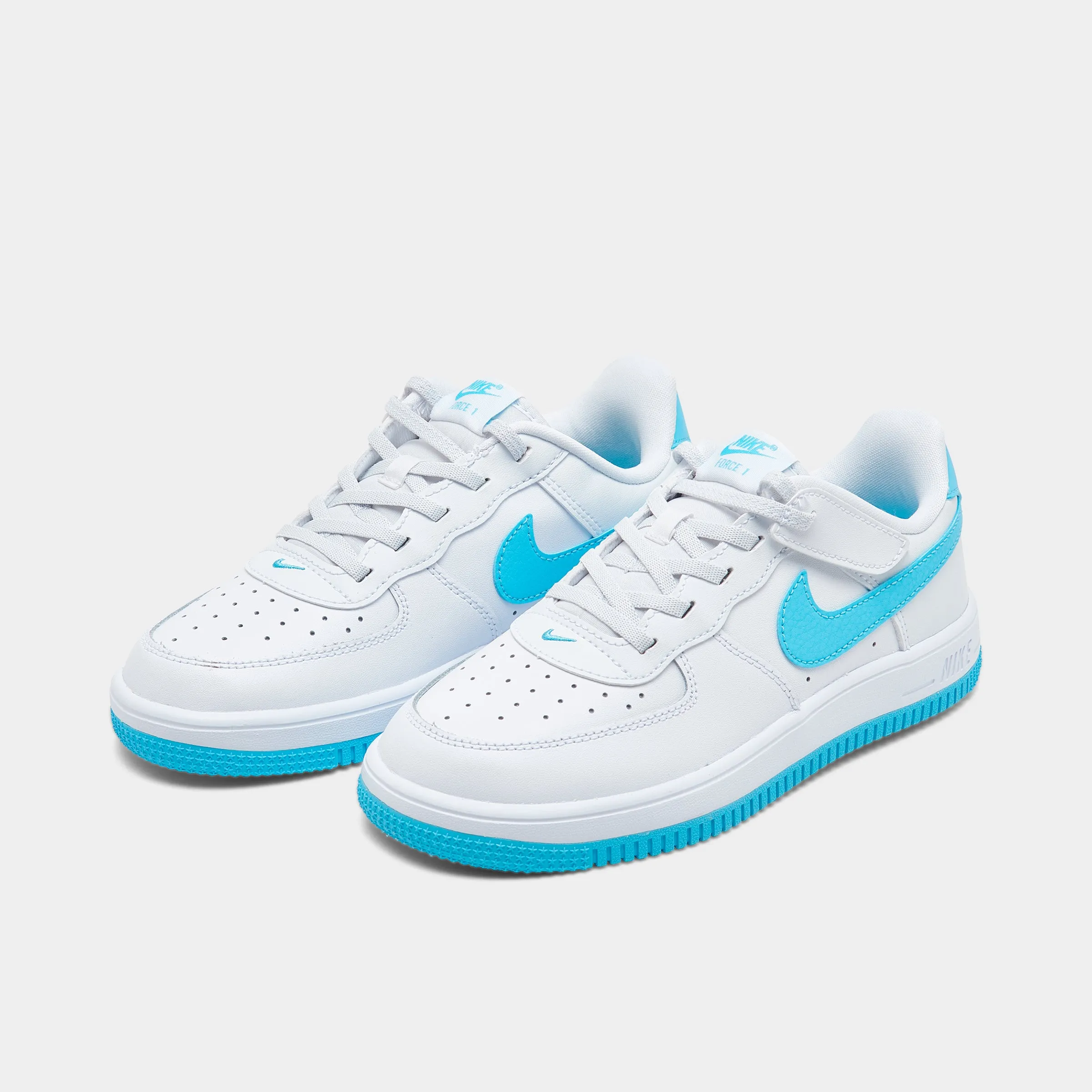 Nike Air Force 1 Low Easyon PS White / Aquarius Blue - White