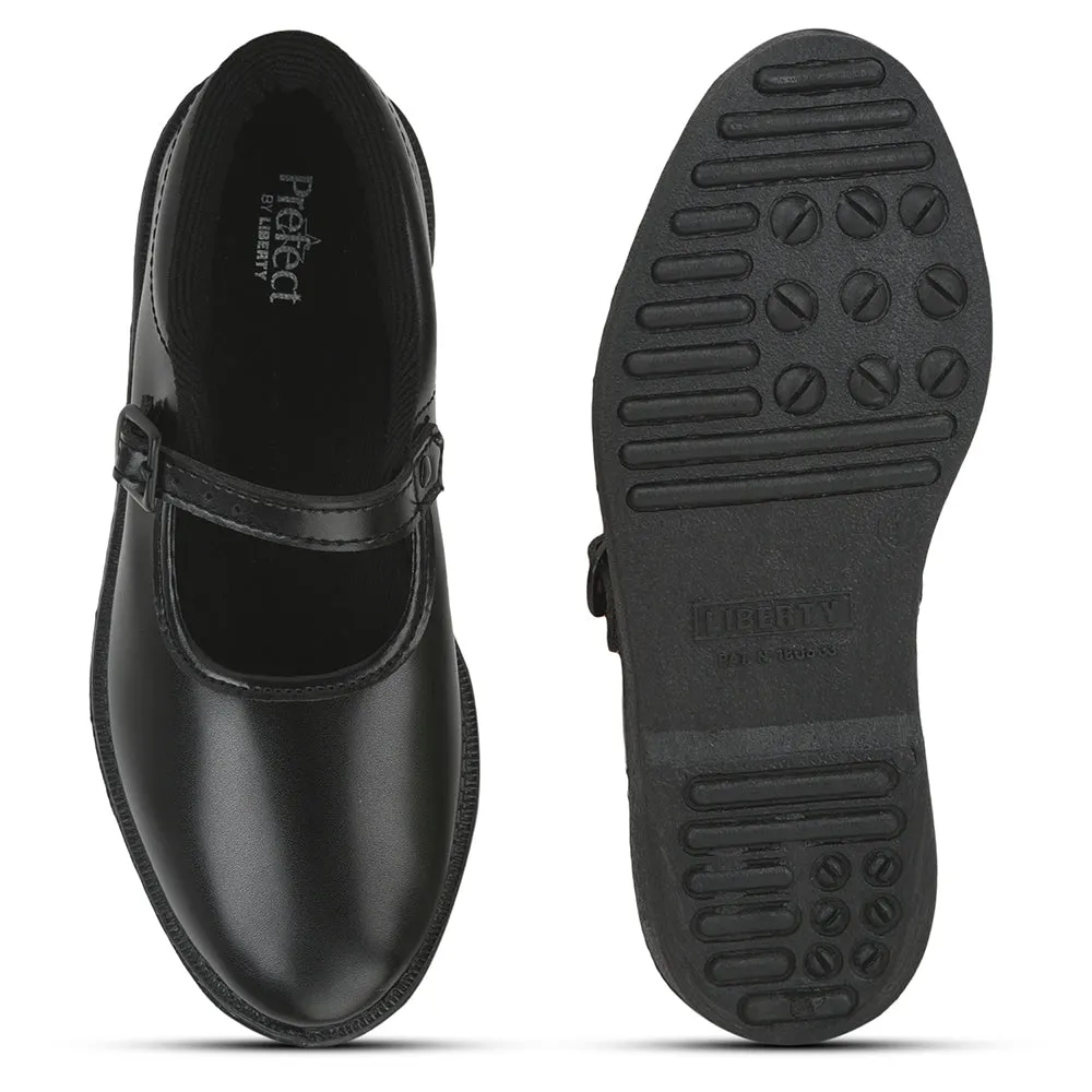 Prefect Black Ballerina Dress School Shoes For Kids N.S/GIRL By Liberty