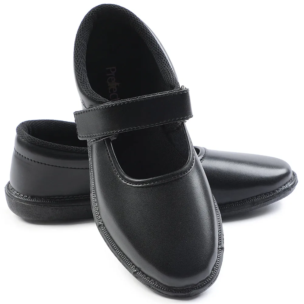 Prefect Black Ballerina Dress School Shoes For Kids S/GIRL(V) By Liberty