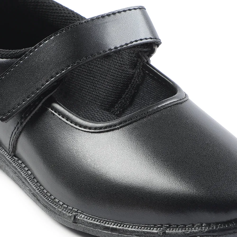 Prefect Black Ballerina Dress School Shoes For Kids S/GIRL(V) By Liberty
