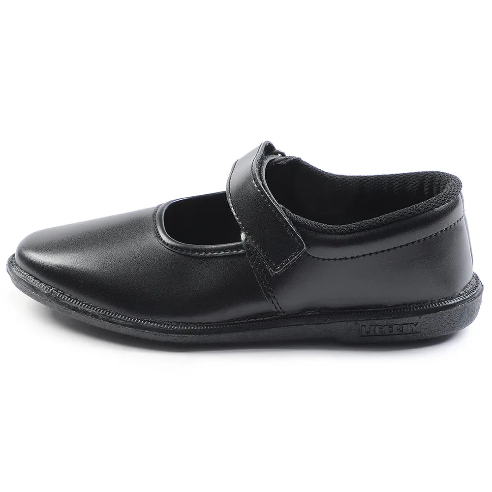 Prefect Black Ballerina Dress School Shoes For Kids S/GIRL(V) By Liberty