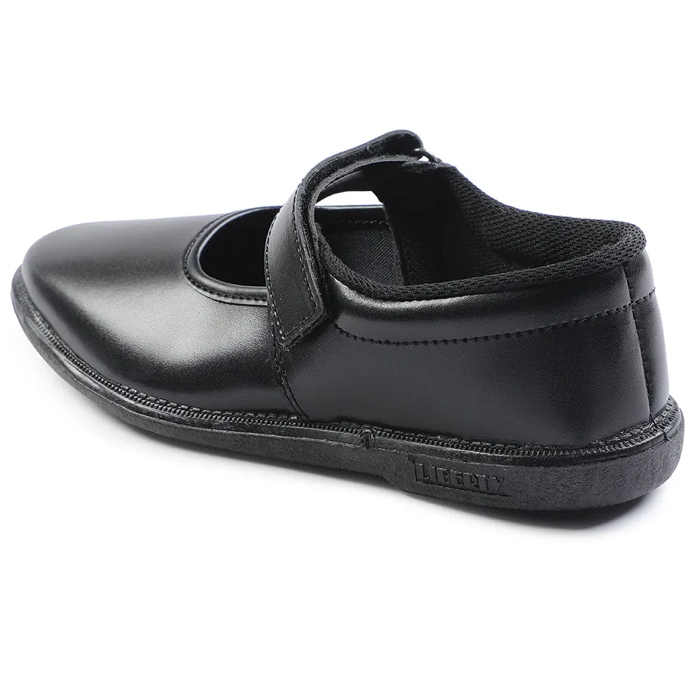 Prefect Black Ballerina Dress School Shoes For Kids S/GIRL(V) By Liberty