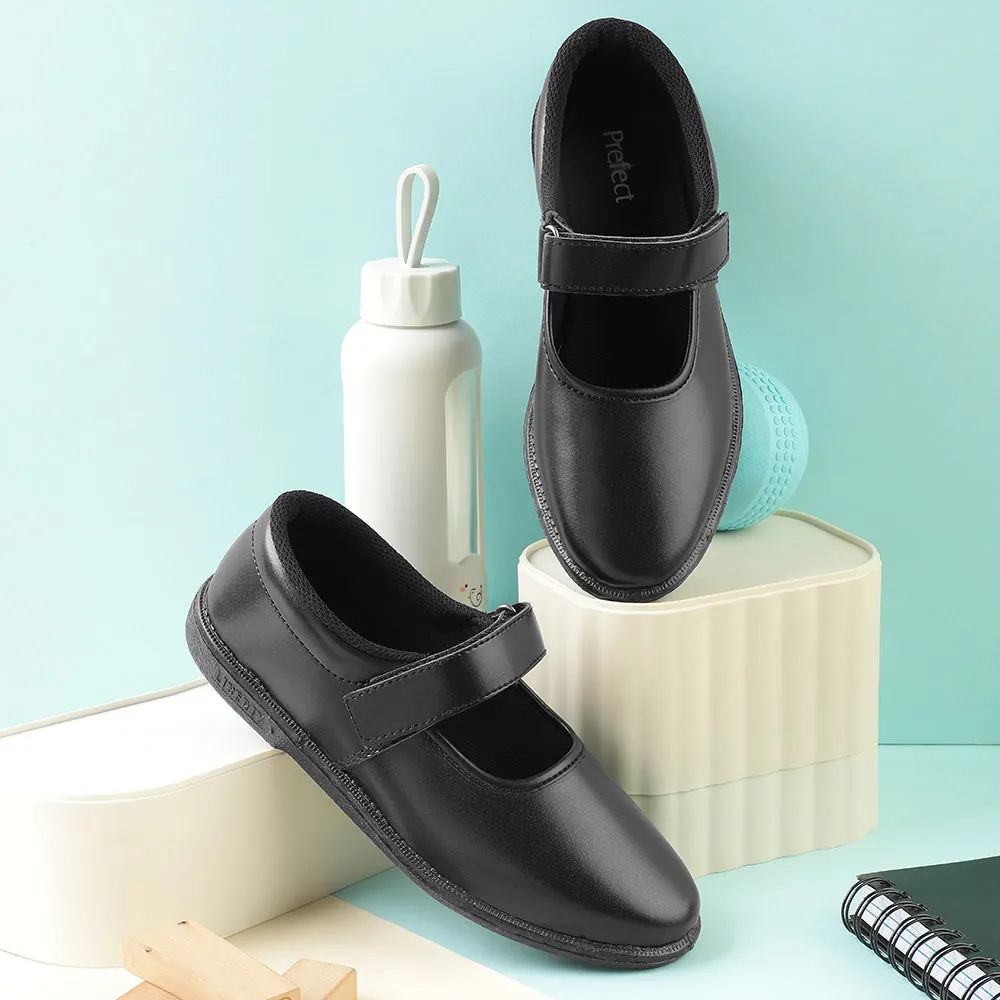 Prefect Black Ballerina Dress School Shoes For Kids S/GIRL(V) By Liberty