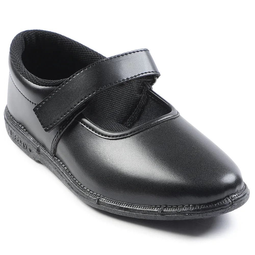 Prefect Black Ballerina Dress School Shoes For Kids S/GIRL(V) By Liberty