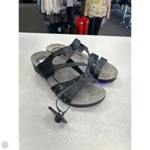 Sandals Flats By Abeo In Black, Size: 9