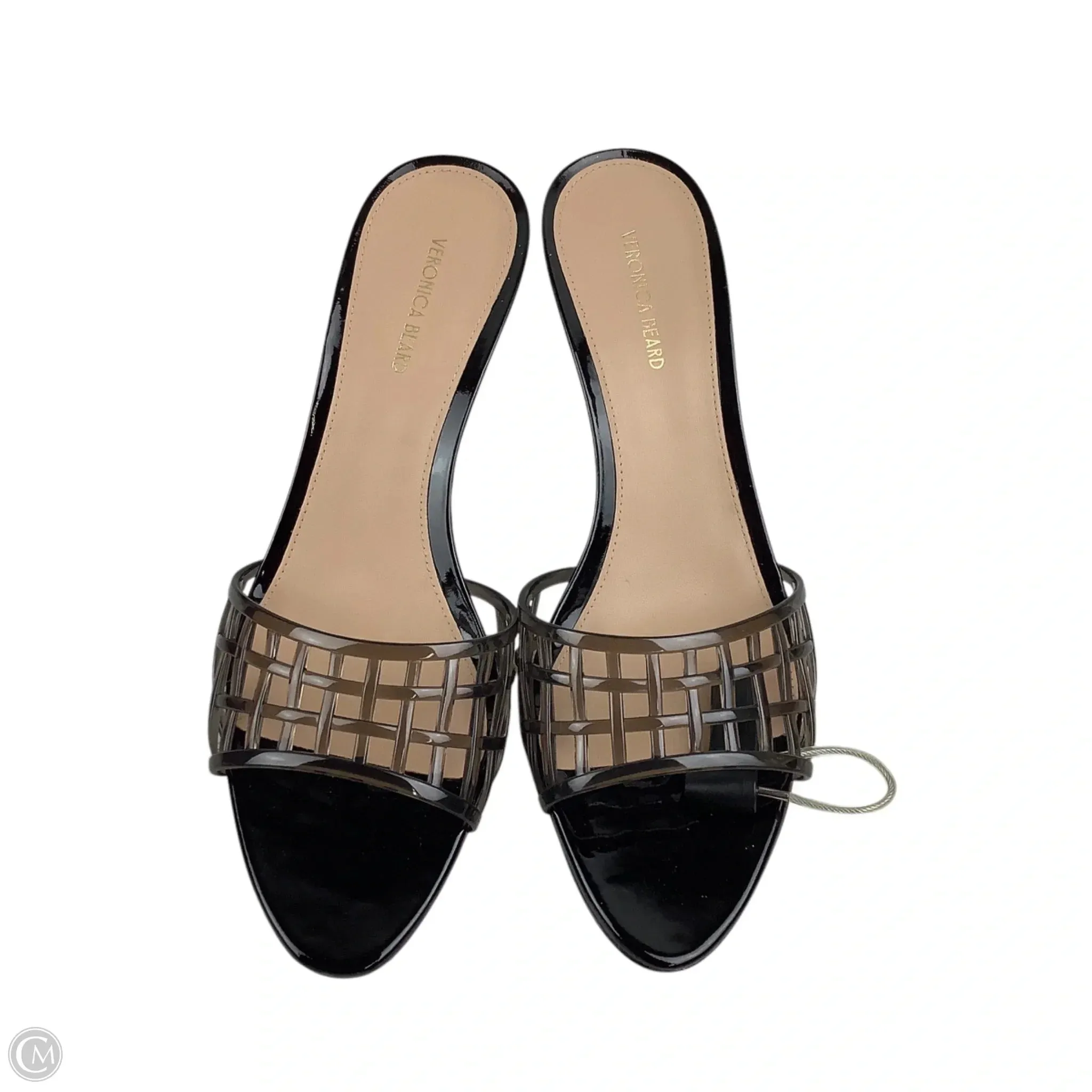 Sandals Heels Kitten By Veronica Beard In Black, Size: 9