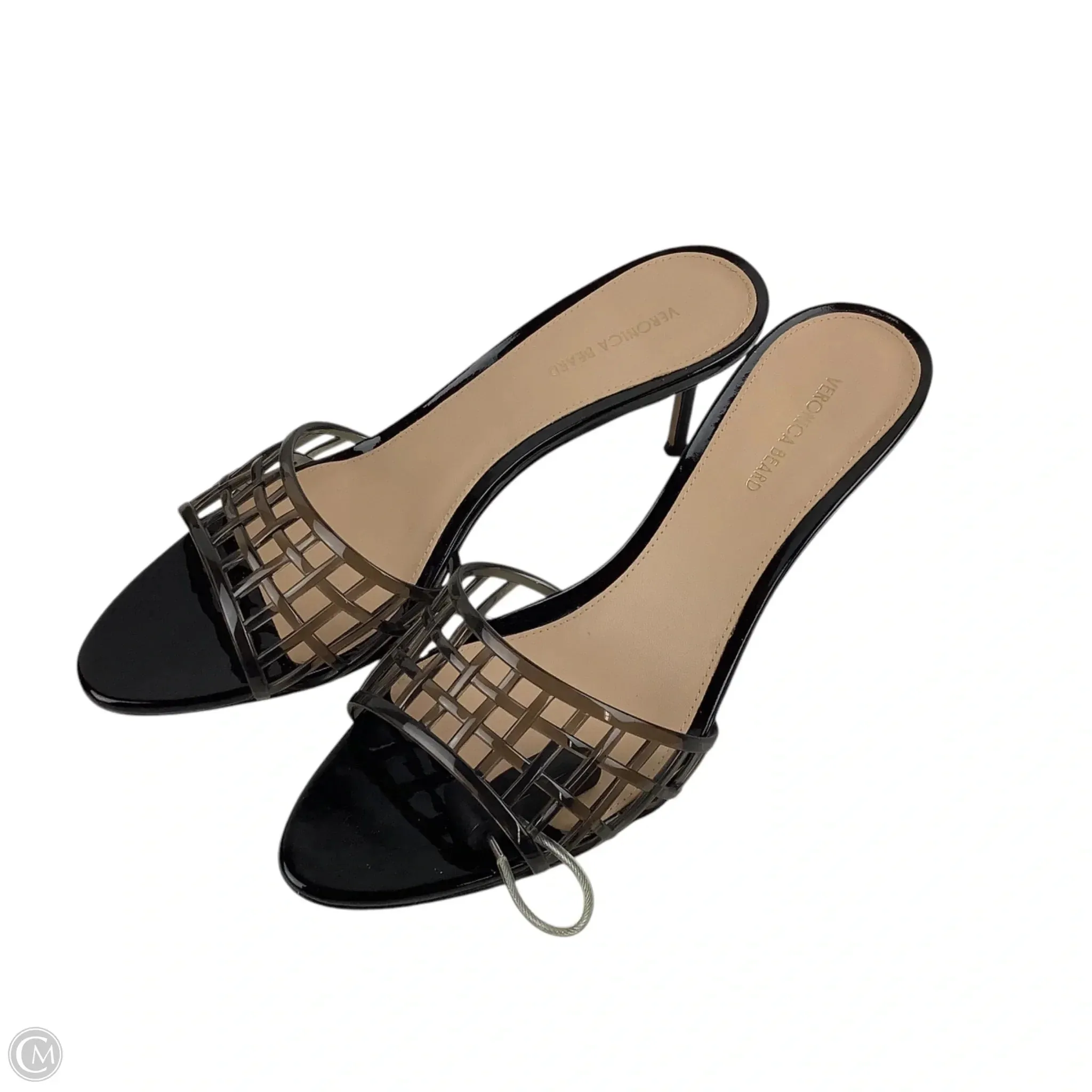 Sandals Heels Kitten By Veronica Beard In Black, Size: 9