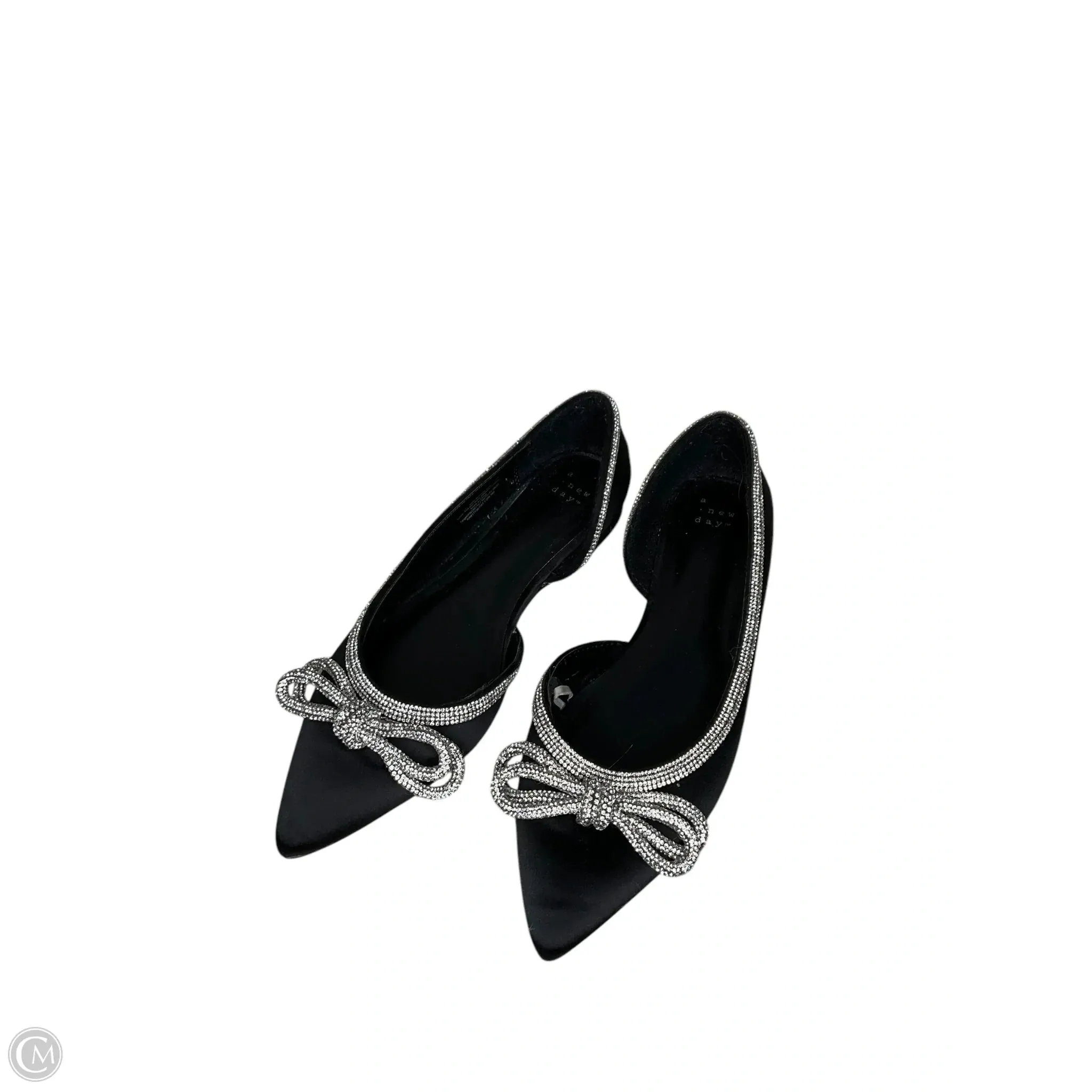 Shoes Flats By A New Day In Black & Silver, Size: 6
