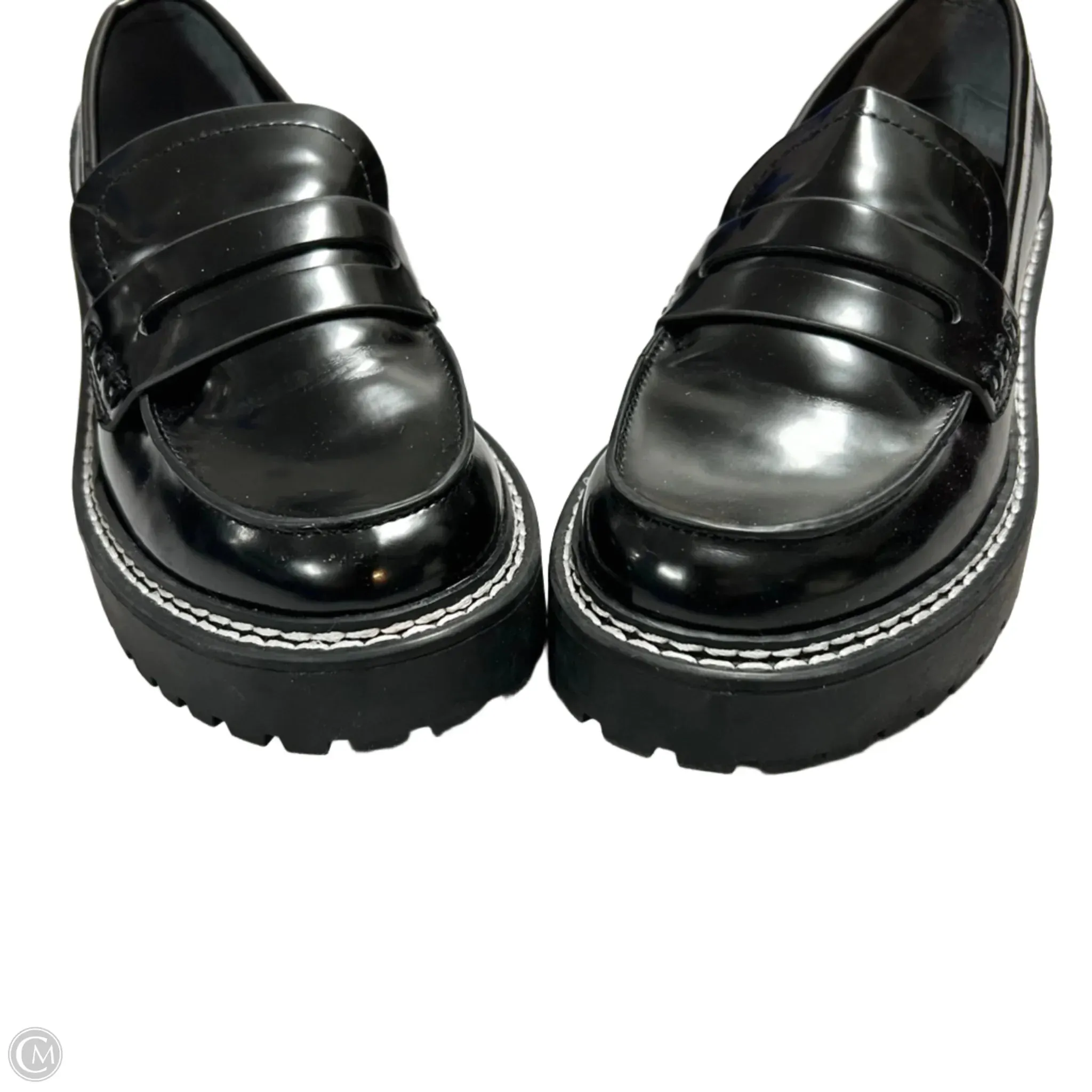 Shoes Flats By Calvin Klein In Black, Size: 5.5