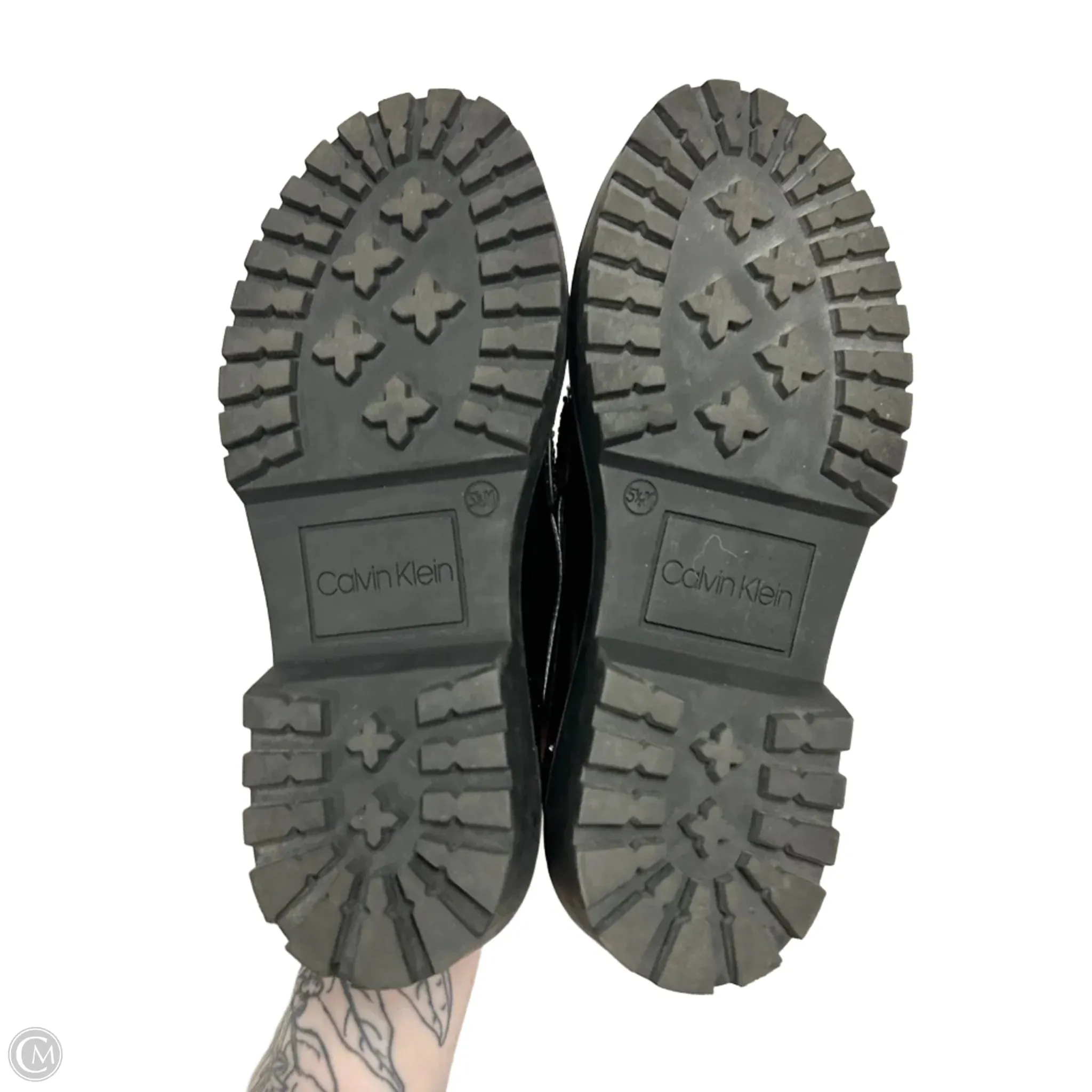 Shoes Flats By Calvin Klein In Black, Size: 5.5