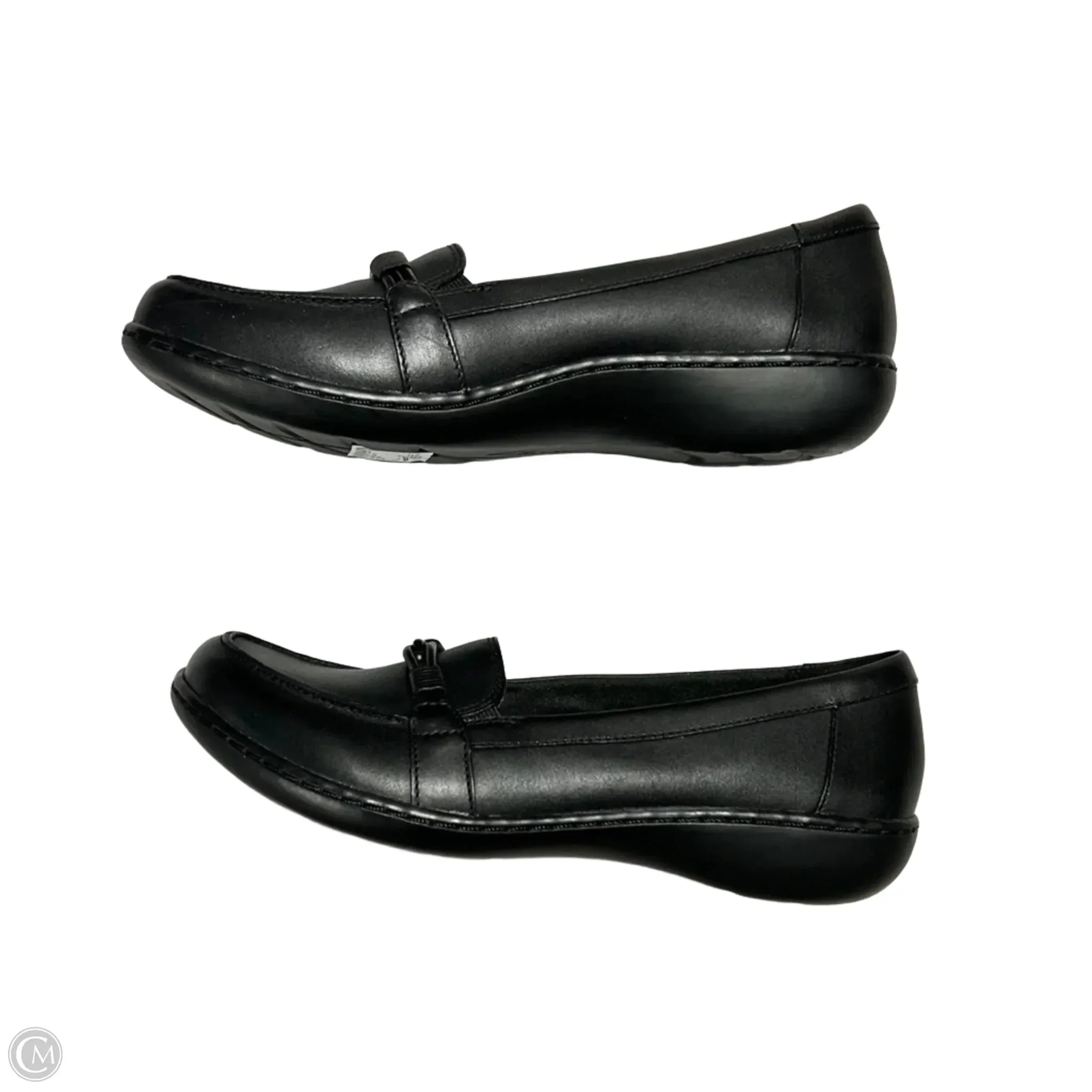 Shoes Flats By Clarks In Black, Size: 9