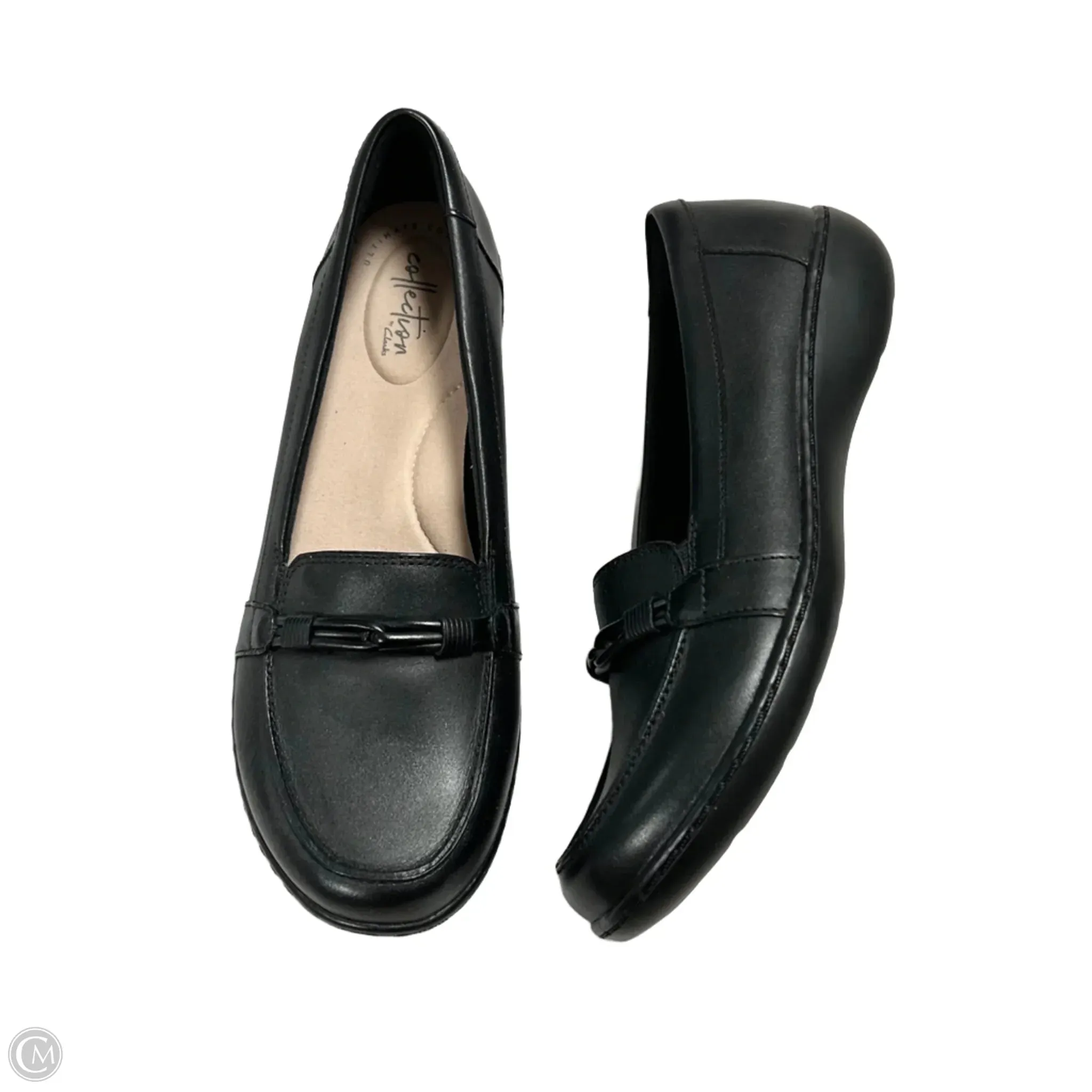Shoes Flats By Clarks In Black, Size: 9