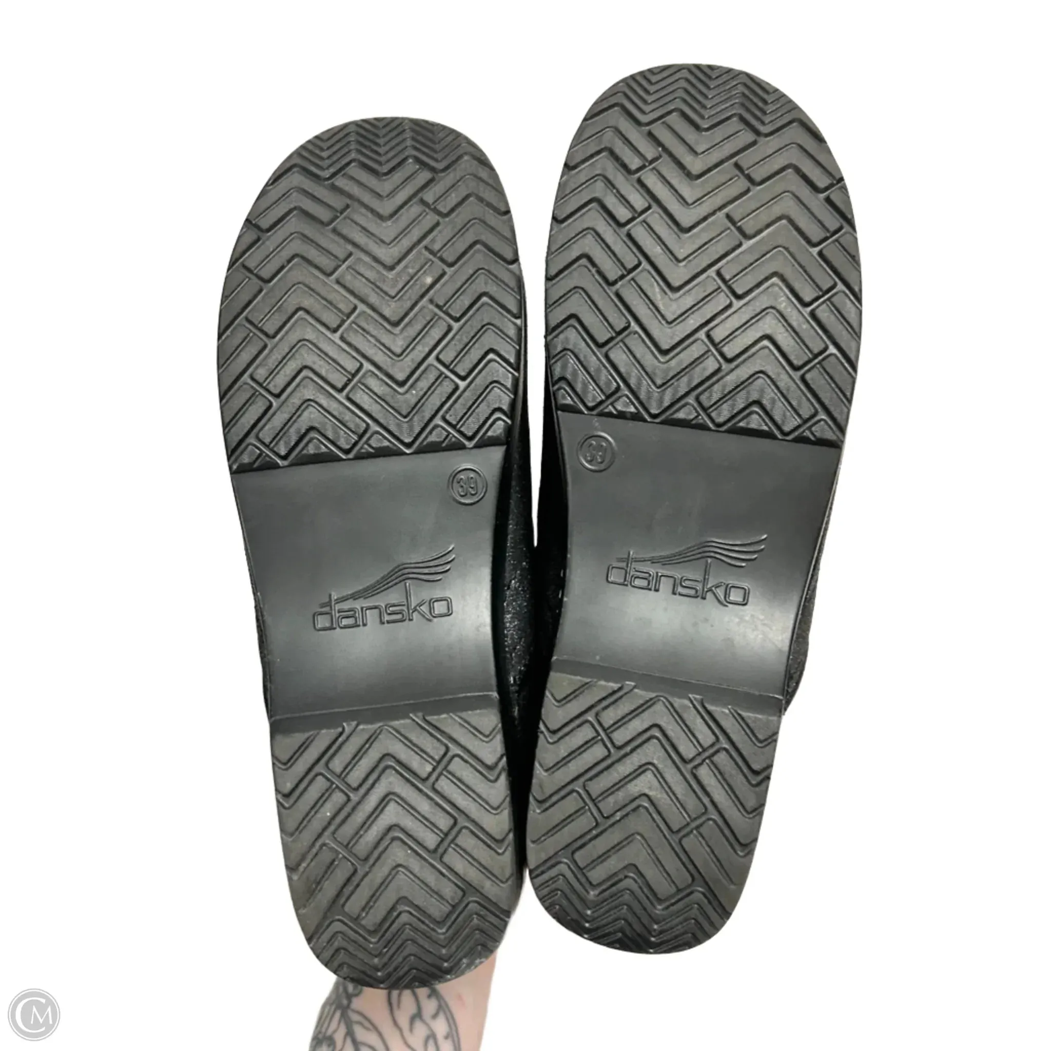 Shoes Heels Wedge By Dansko In Black, Size: 8.5
