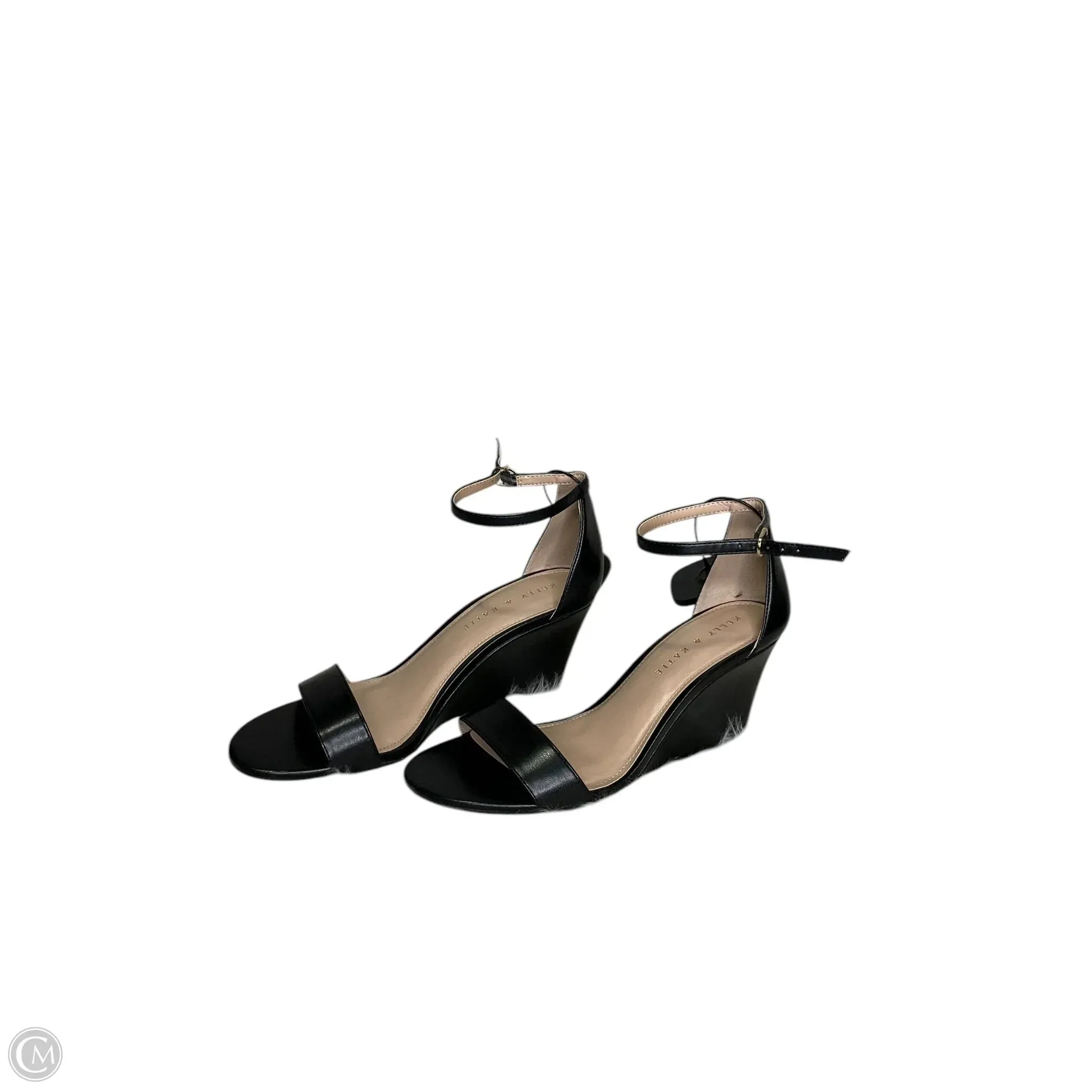 Shoes Heels Wedge By Kelly And Katie In Black, Size: 9
