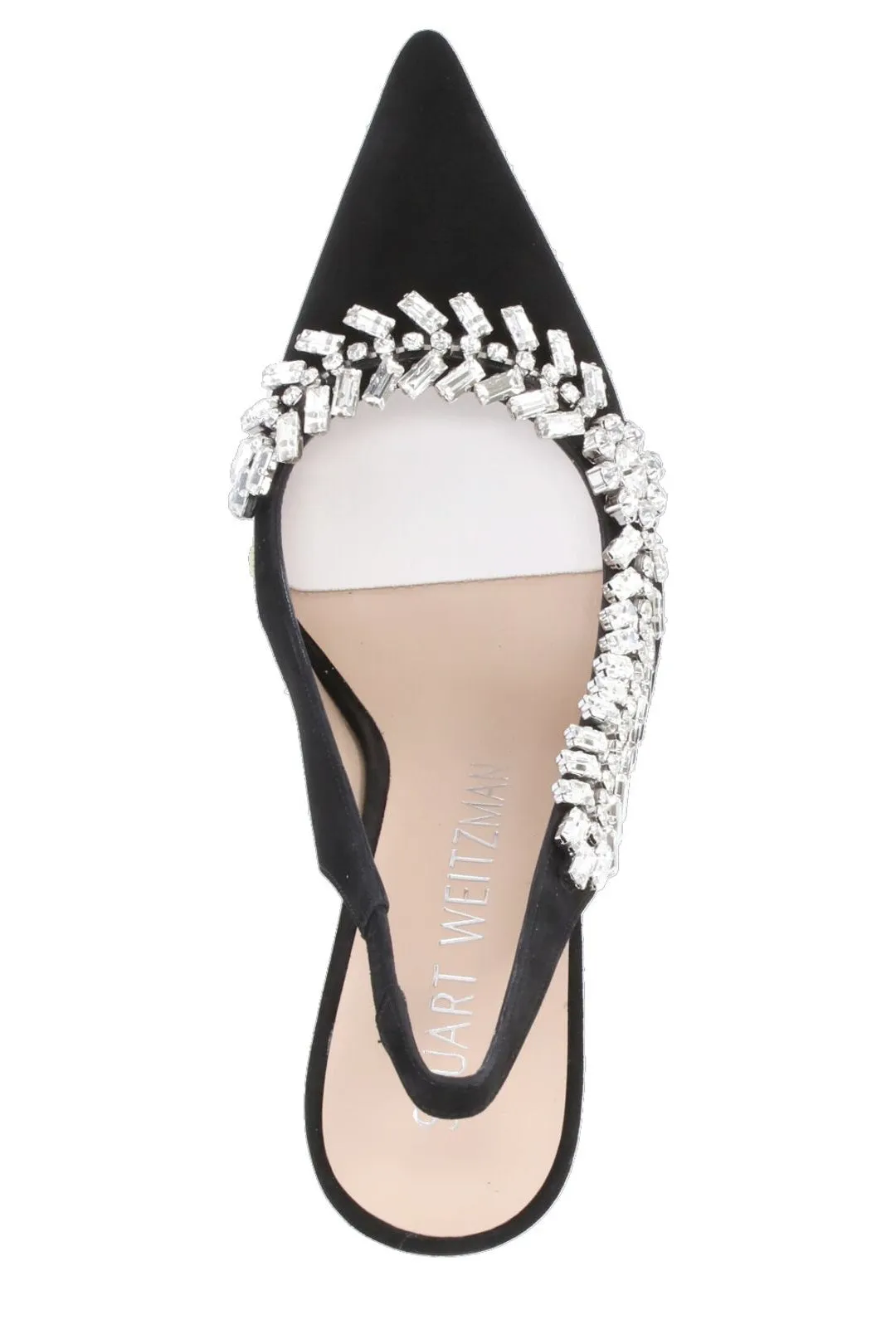 Stuart Weitzman Promise Embellished Slingback Pumps