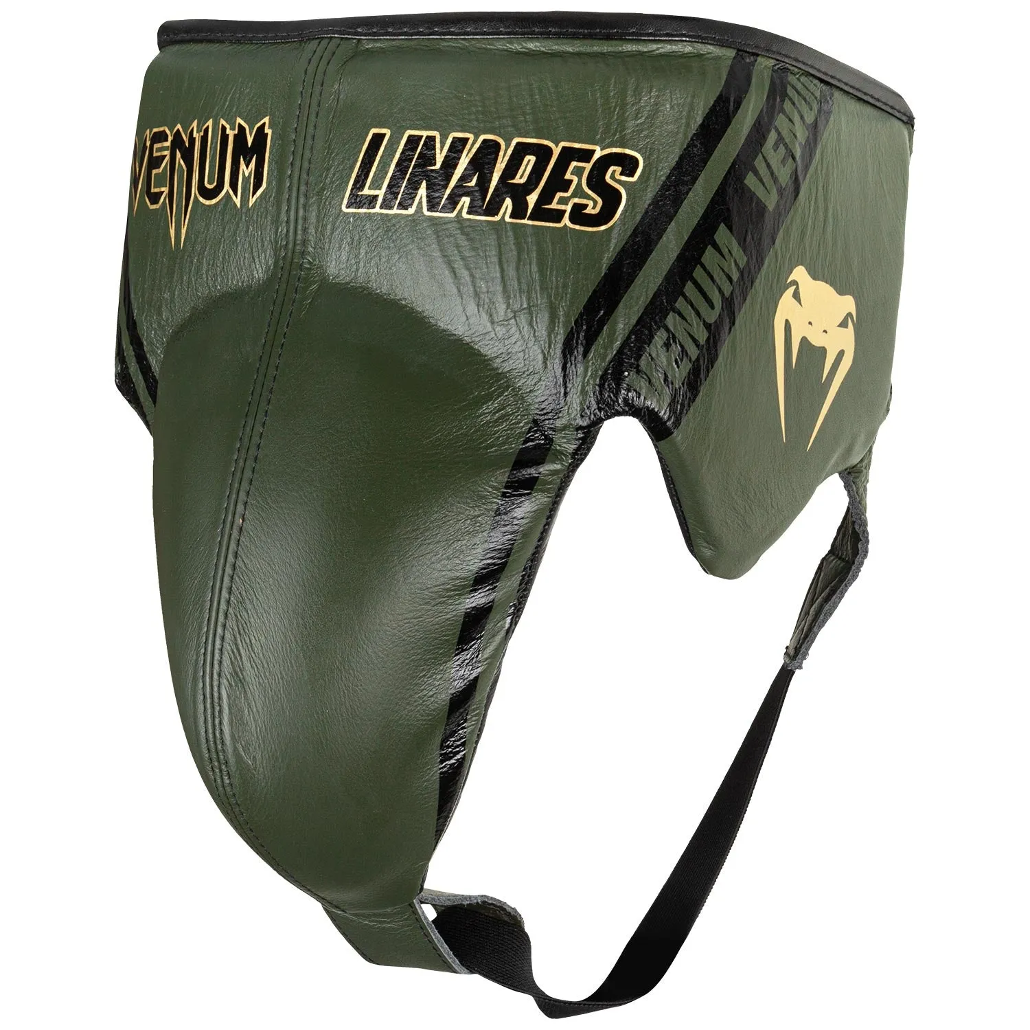 Venum Pro Boxing Protective Cup Linares Edition - With Laces - Khaki/Black/Gold