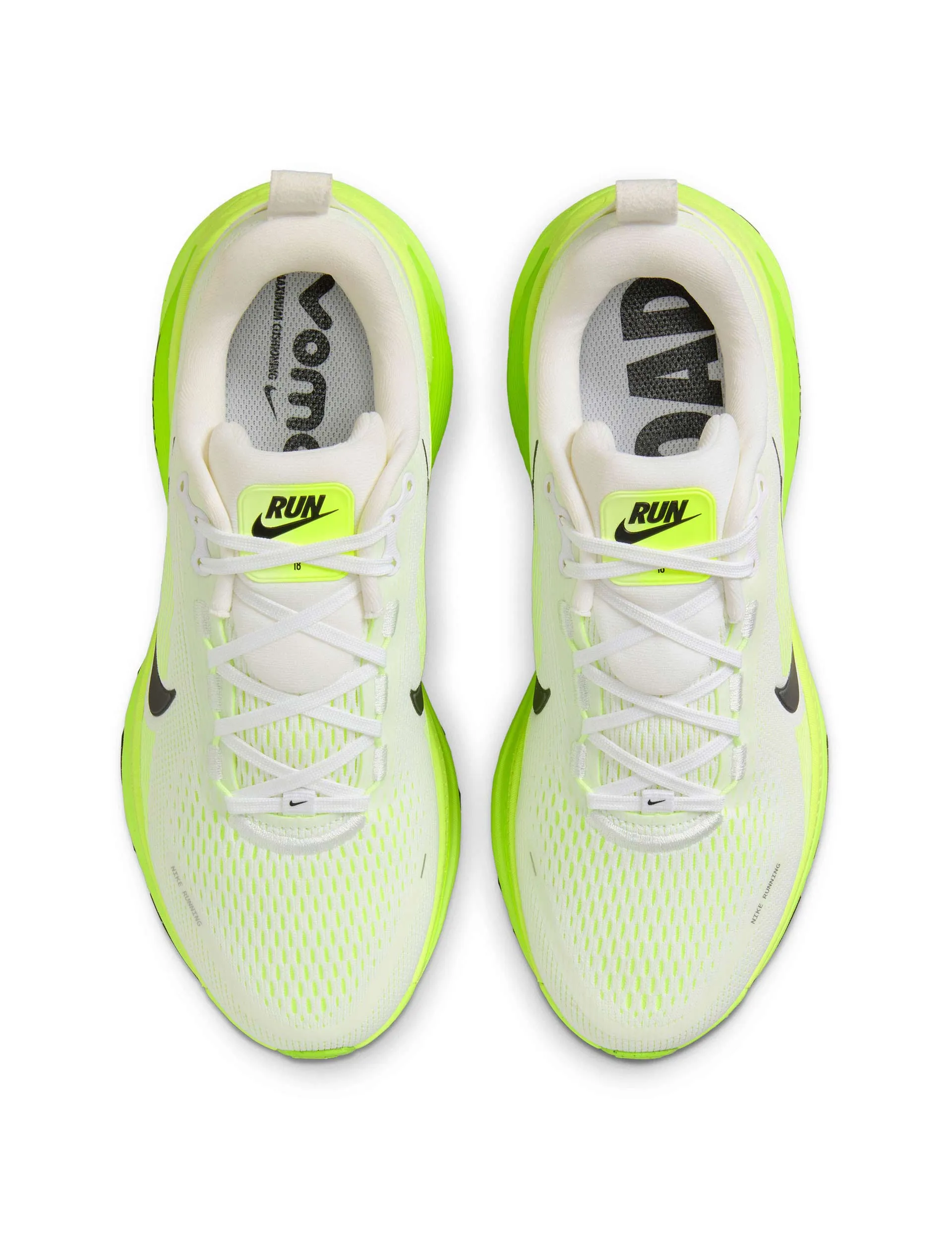 Vomero 18 Running Shoes - White/Electric Green/Volt/Black