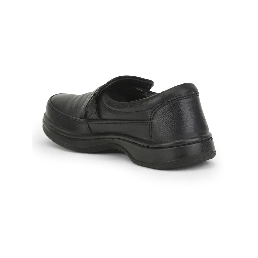 Warrior Casual Non Lacing Shoes For Men (Black) 2078-59 By Liberty