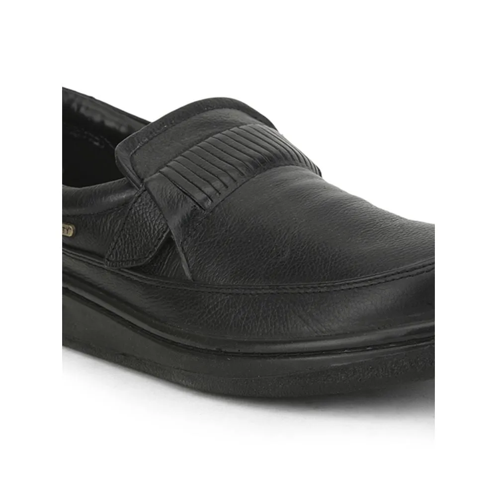 Warrior Casual Non Lacing Shoes For Men (Black) 2078-59 By Liberty